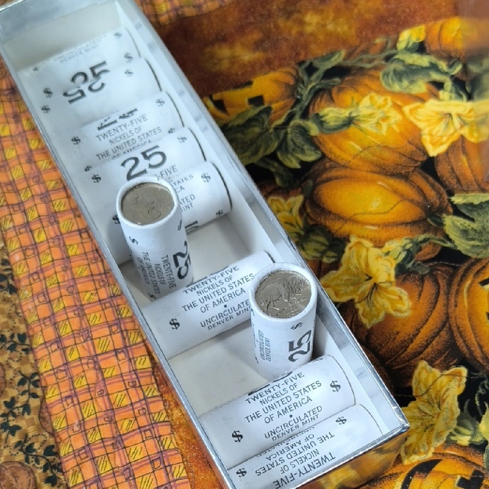 Coin Roll Set with Decorative Box